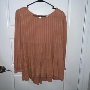 American Eagle |  Women’s Boho Open Back Peasant Flowy Blouse | size  medium